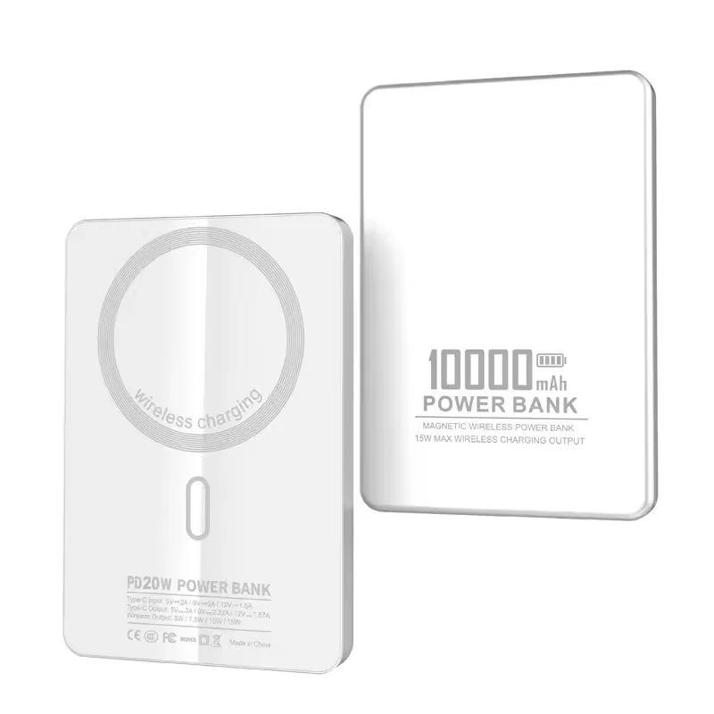 10000mAh 10.7mm Ultra Slim Magnetic Wireless Power Bank TU-158B thumbnail 3