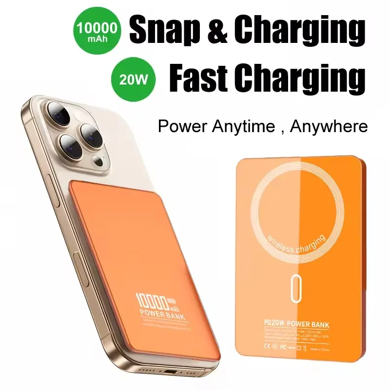 10000mAh 10.7mm Ultra Slim Magnetic Wireless Power Bank TU-158B thumbnail 7