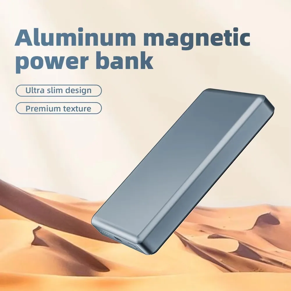 10000mAh Ultra Slim Magnetic Wireless Power Bank TU-AL02 thumbnail 8