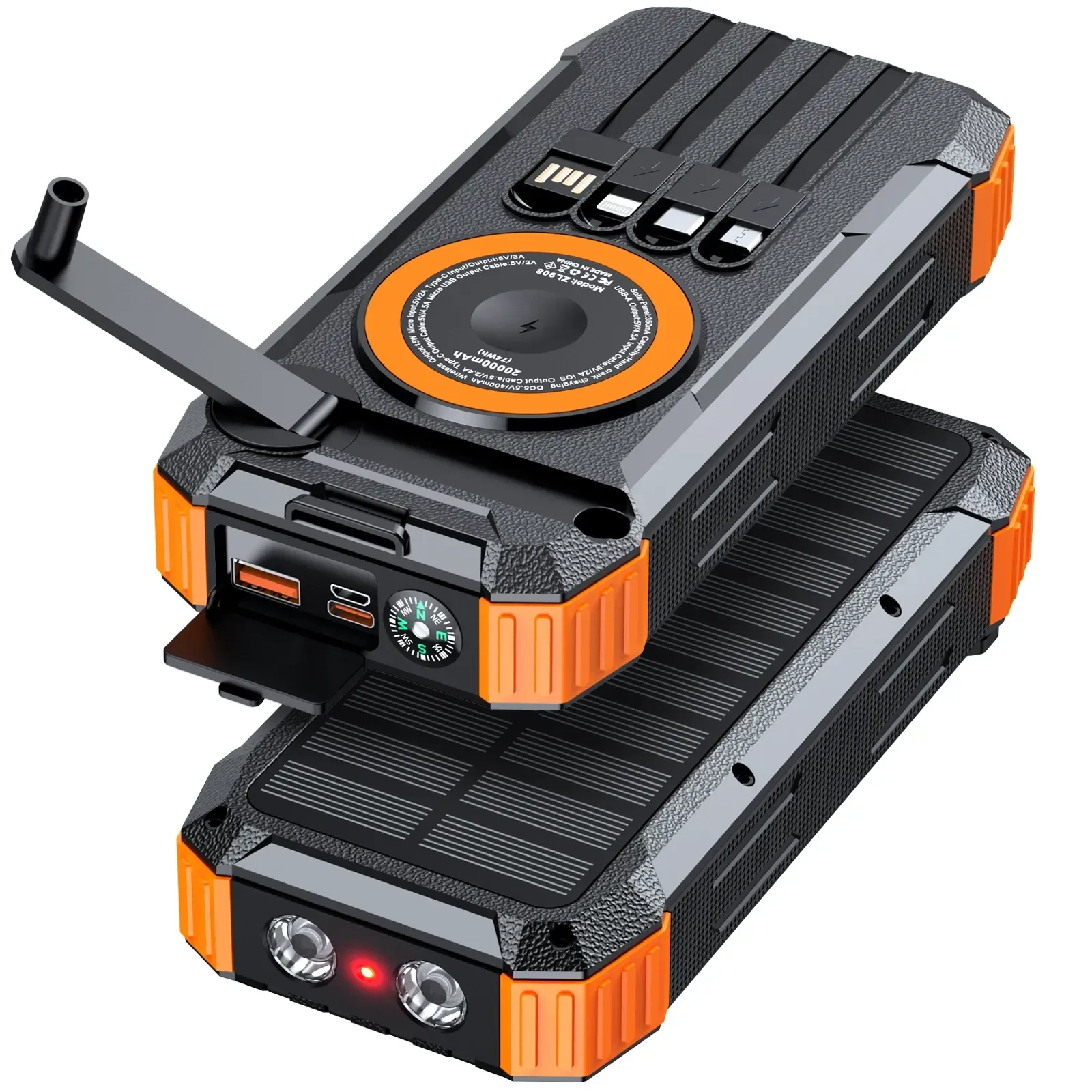 Hand Cranked Solar Power Bank