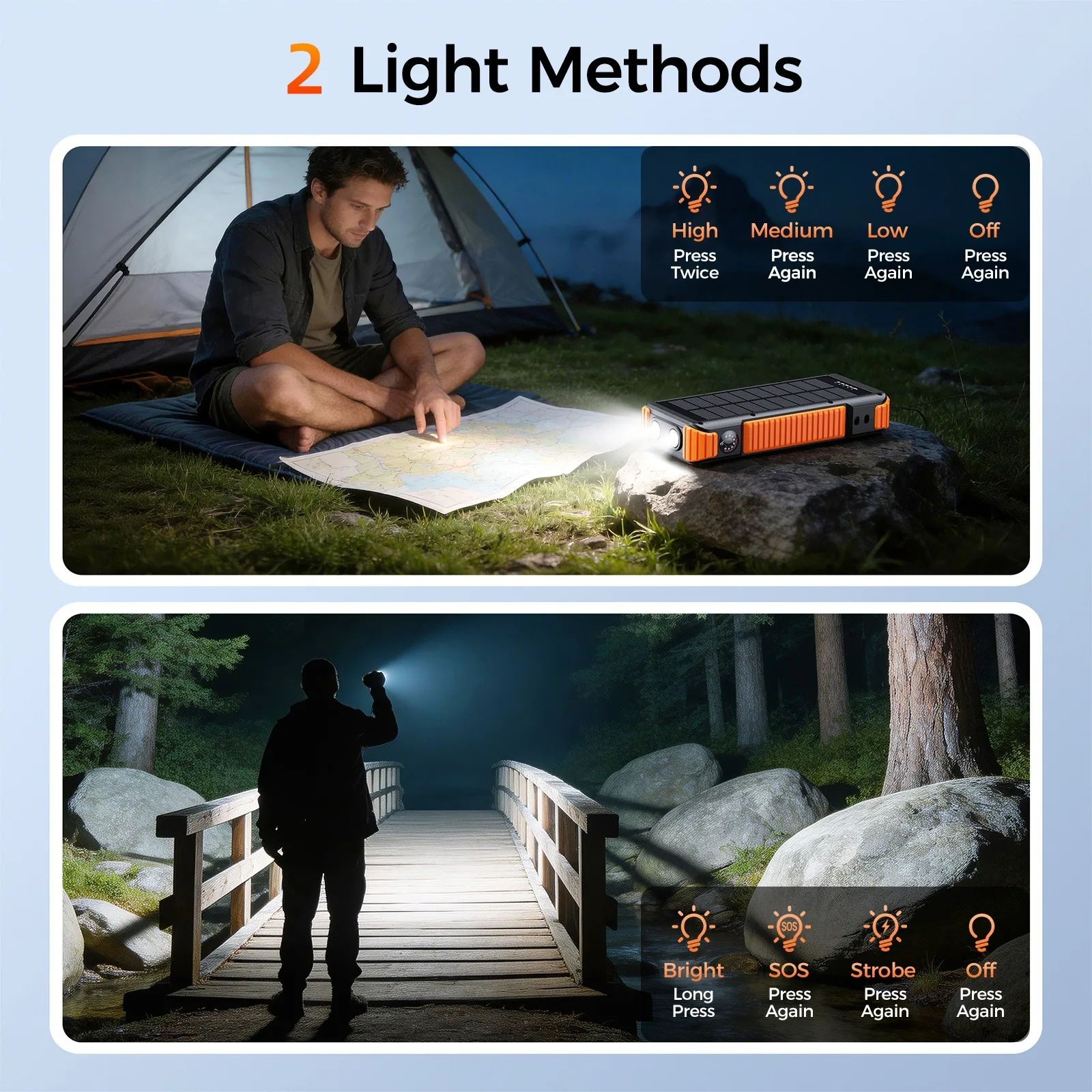 20000mAh Retractable Cable Solar Power Bank TU-ZL917 thumbnail 14