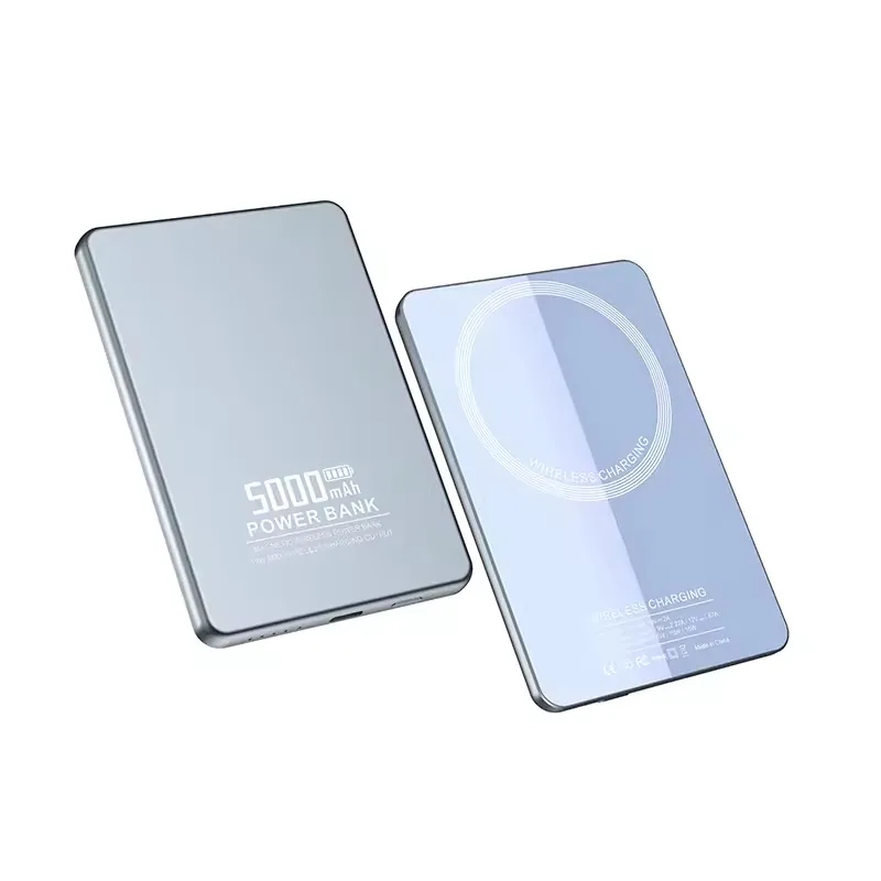5000mAh 6.35mm Ultra Slim Magnetic Wireless Power Bank TU-158A thumbnail 5