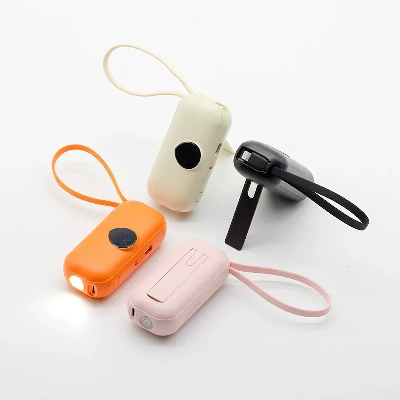 5000mAh USB-C Tail Plug Power Bank with Digital Display TU-CK602